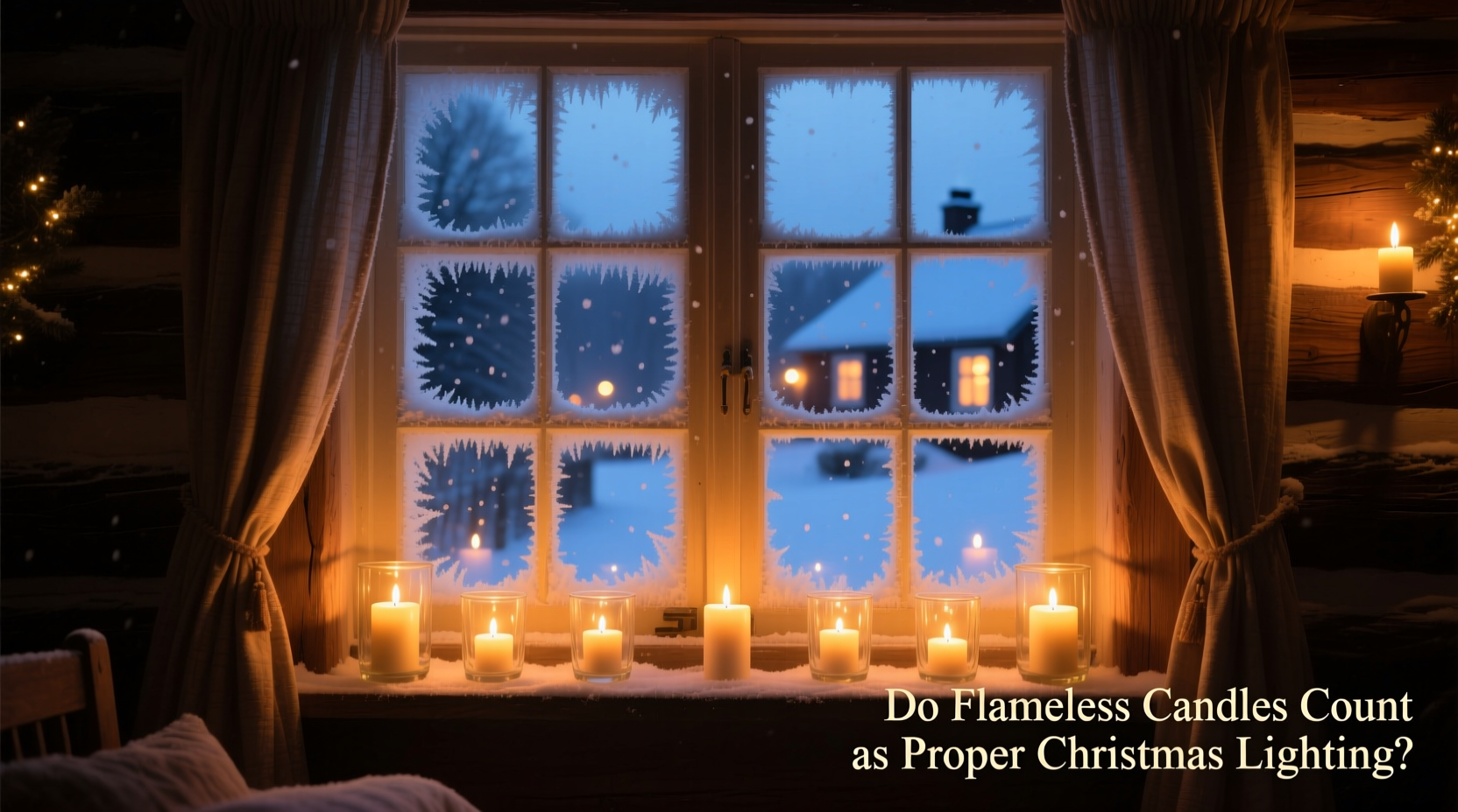 do flameless candles in windows count as proper christmas lighting