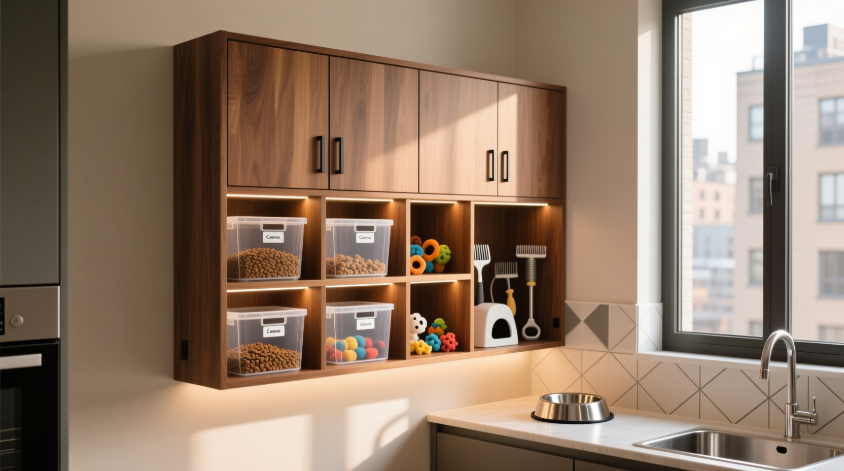 smart storage solutions for pet supplies