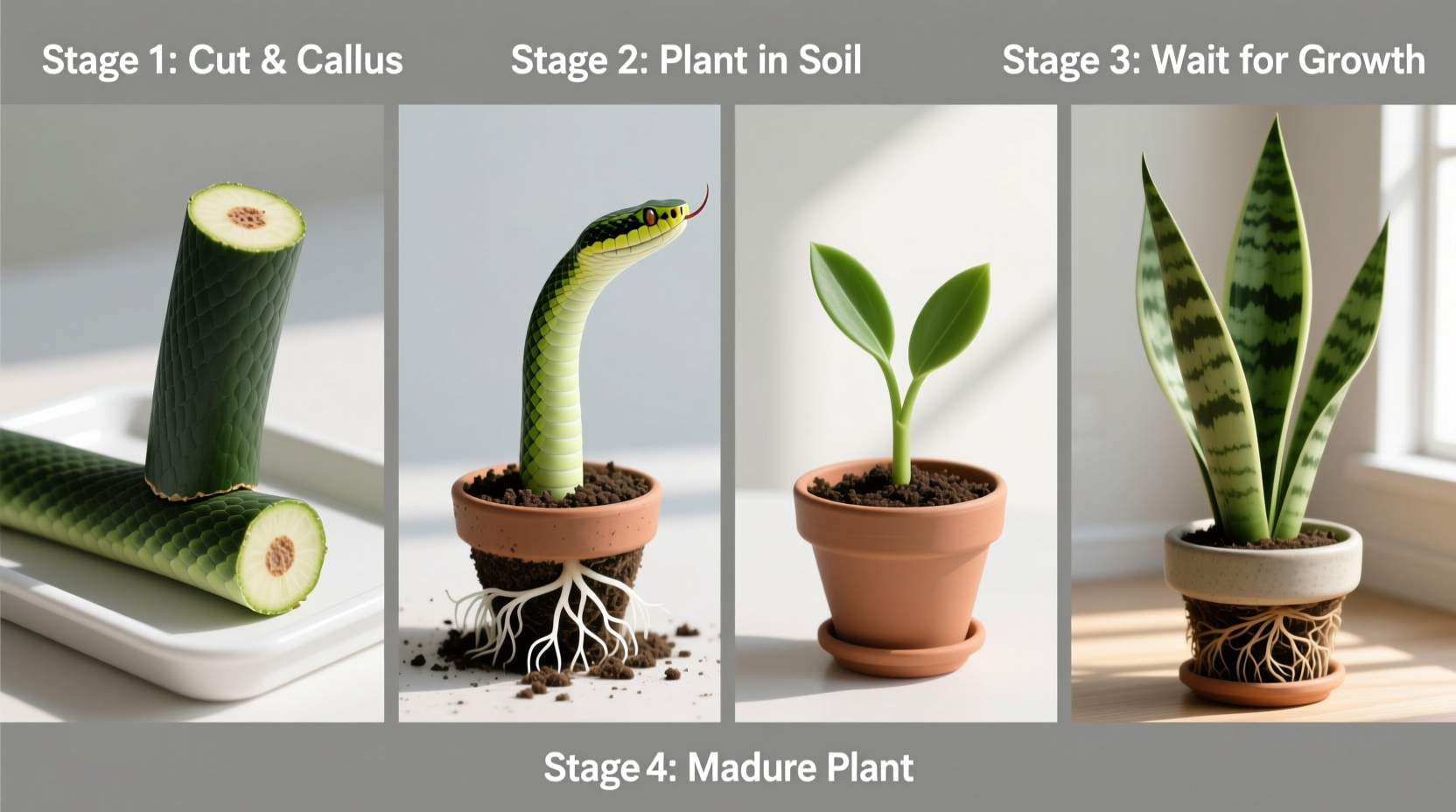 How To Plant Snake Plant Cuttings