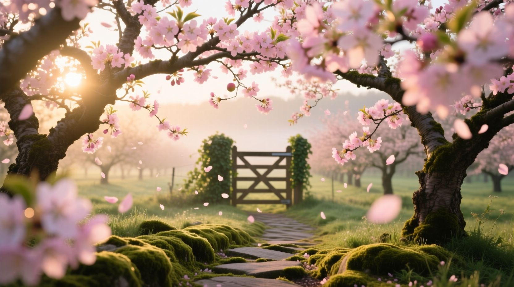 apple trees