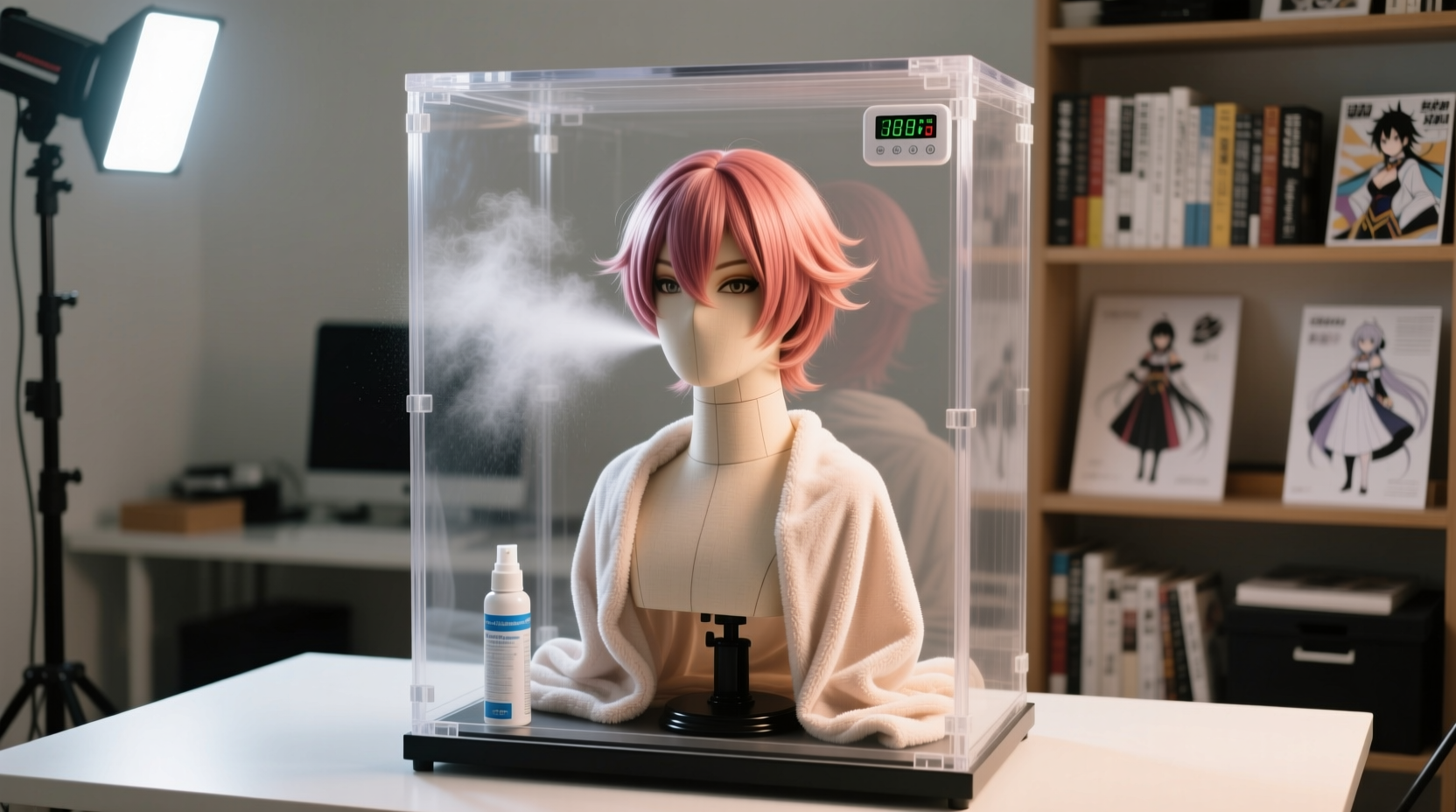 cosplay wig organization static free stand storage