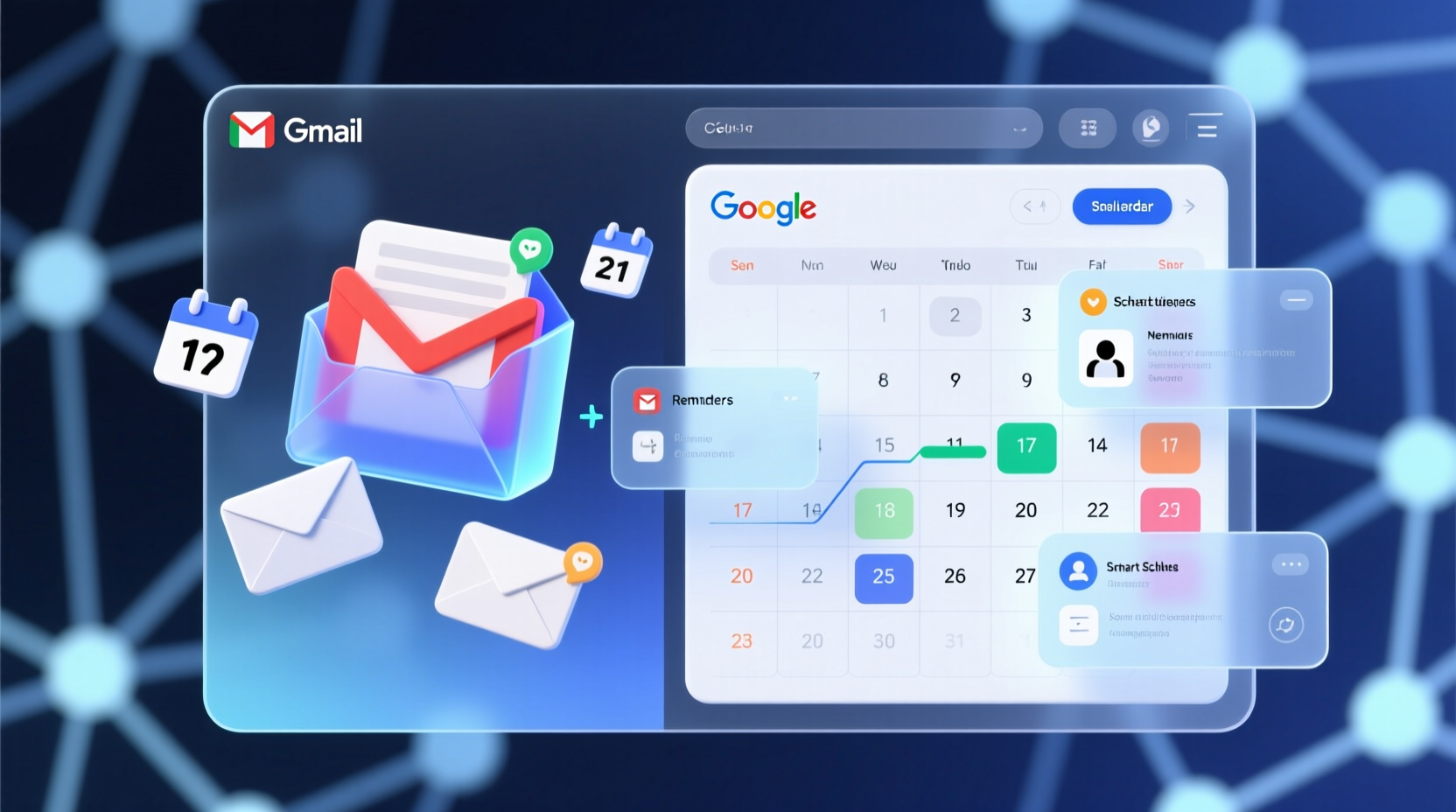 integrate gmail and google calendar with enhance gmail