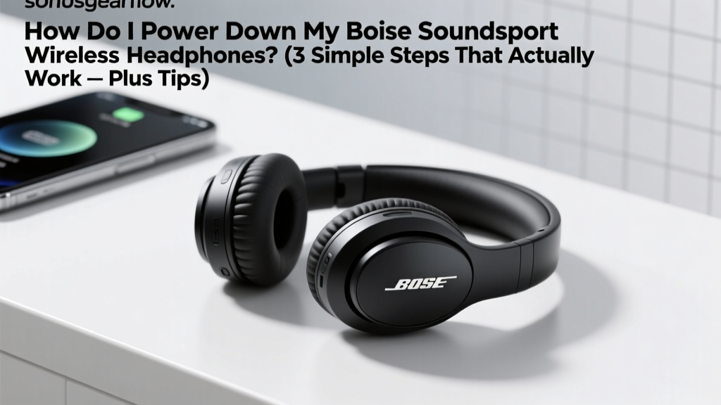 How to Power Down Bose Soundsport Wireless (2026)