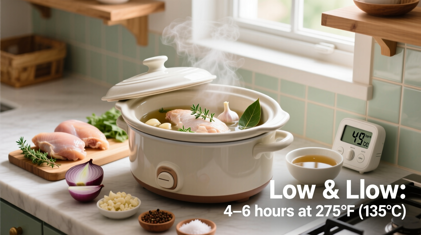 how to slow cook chicken breast in a slow cooker