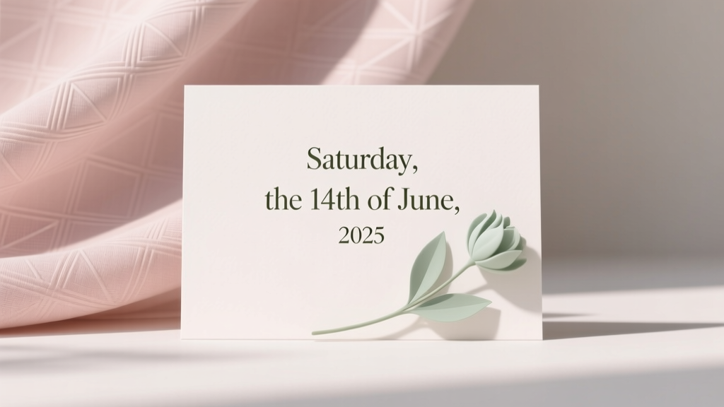 Wedding Invite Date Format: The 7-Second Rule (2026)