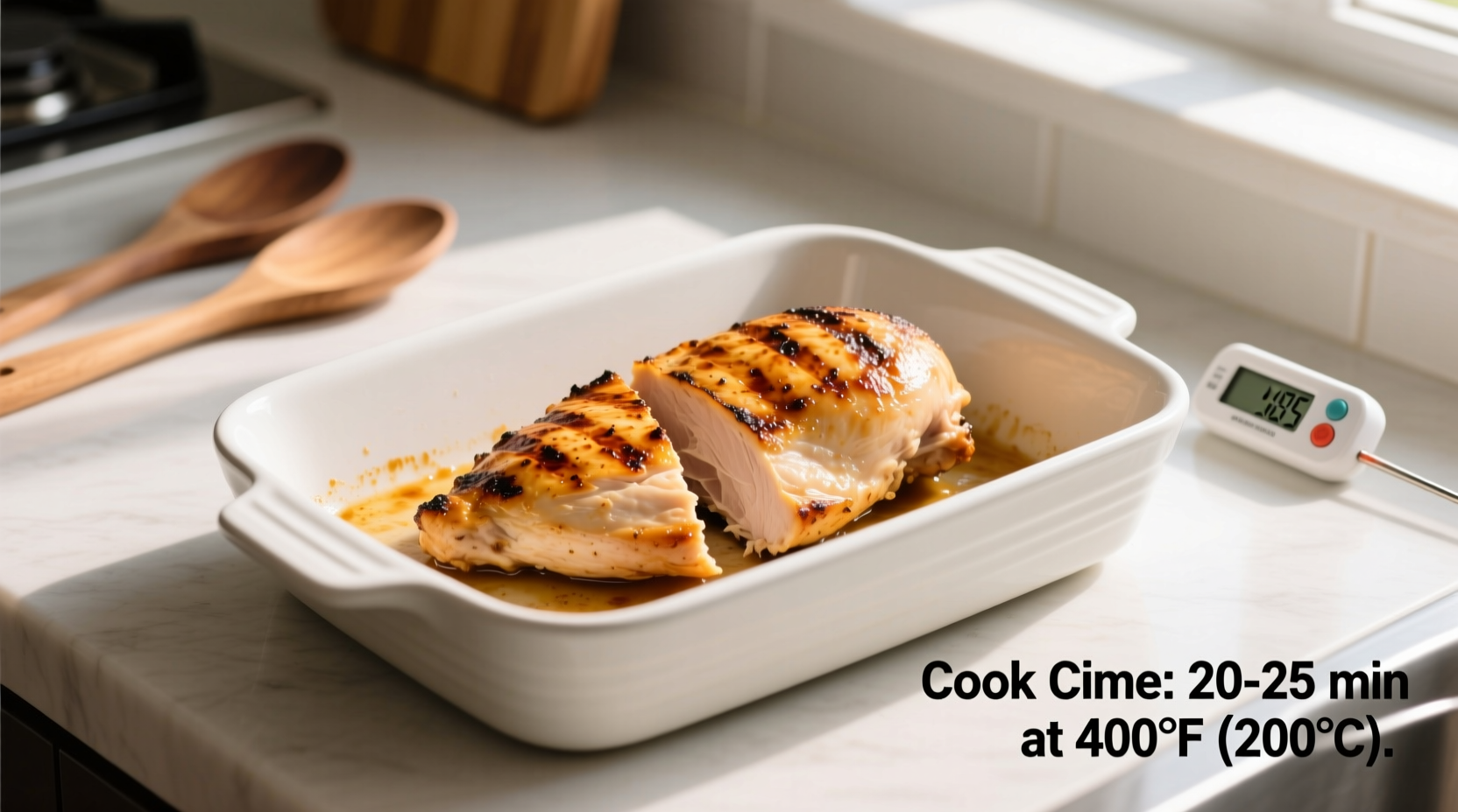 how long cook chicken breast in oven
