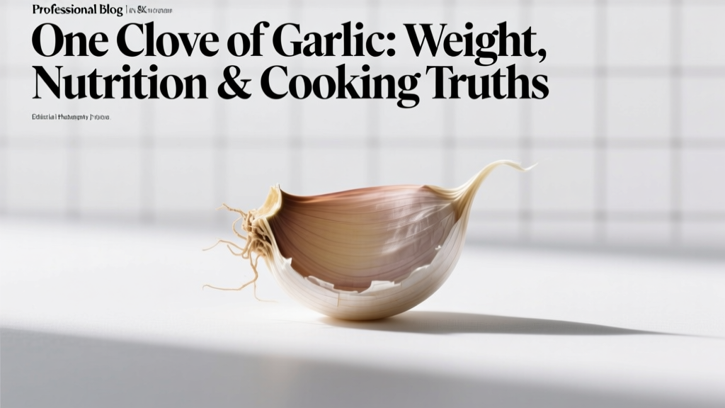One Clove of Garlic: Weight, Nutrition & Cooking Truths
