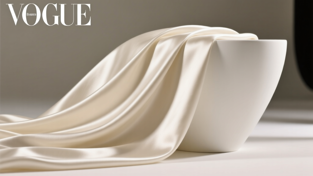 Cream Satin Material: Luxe Drape, Timeless Elegance