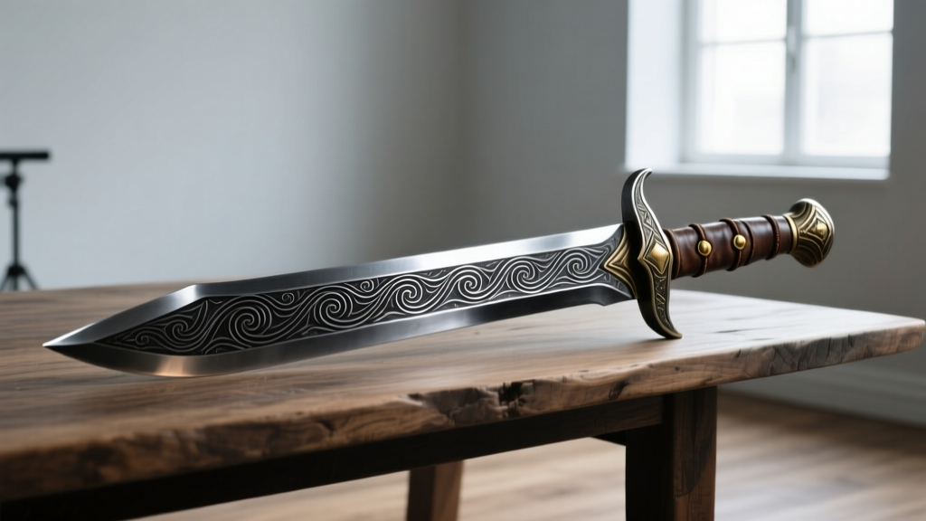 Forged Damascus steel Thor