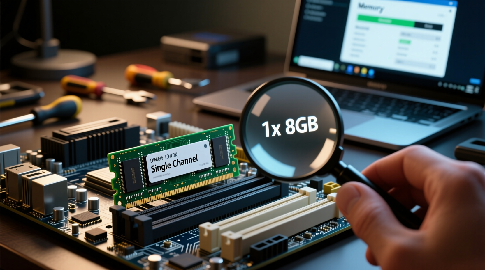 is there a way i can check whether i have a single ram