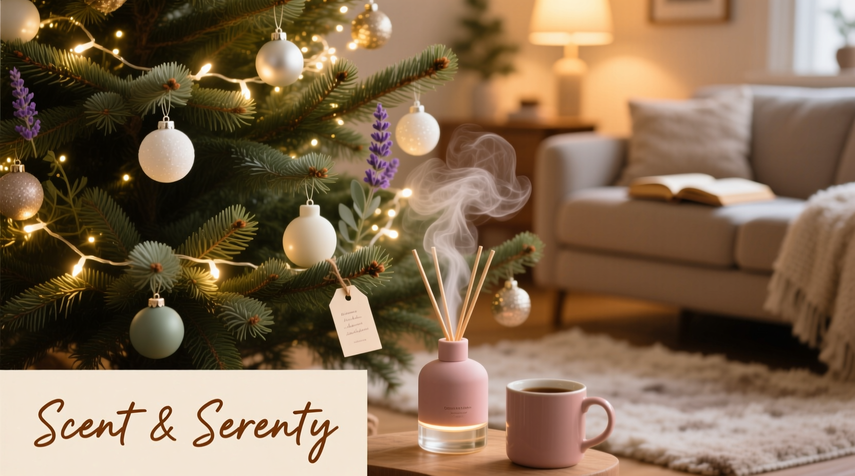 how to add scent diffusers to your christmas tree for aromatherapy vibes