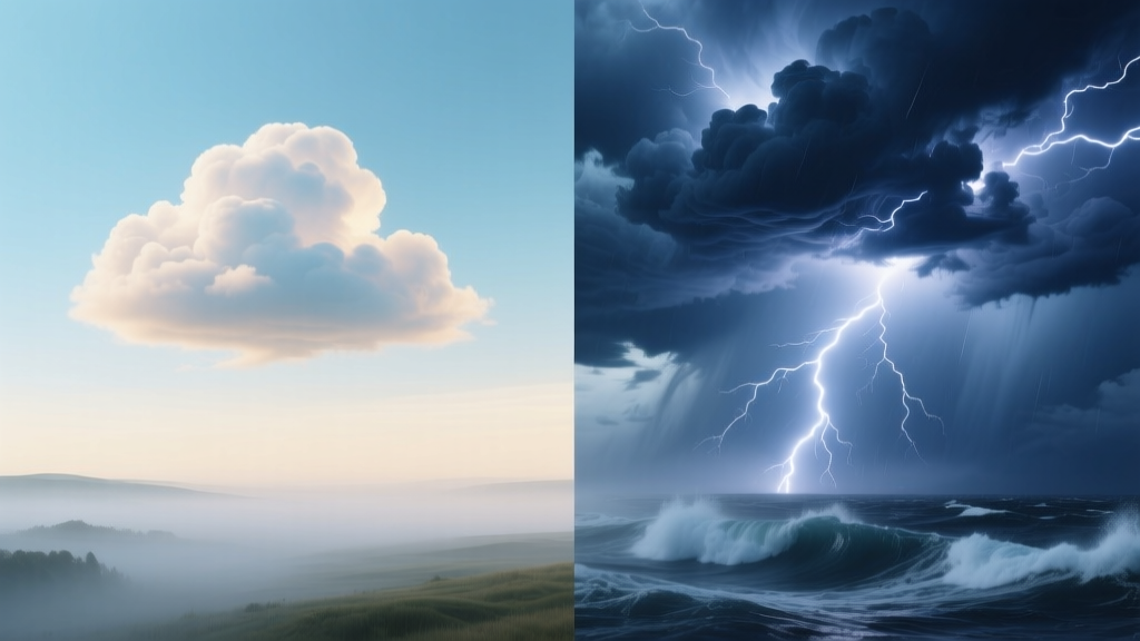 Cloud vs Storm: Dream Symbol Comparison
