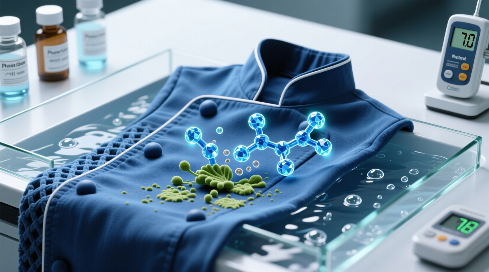 wasabi stain removal for indigo uniforms