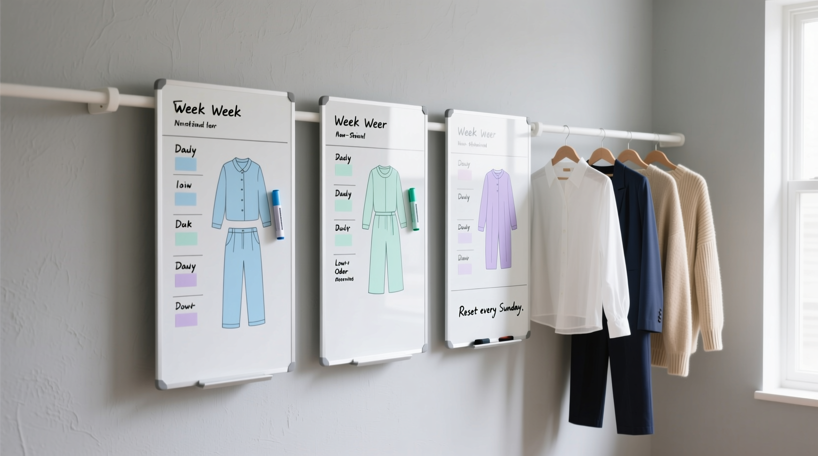 closet whiteboard worth it real outfit tracking truths
