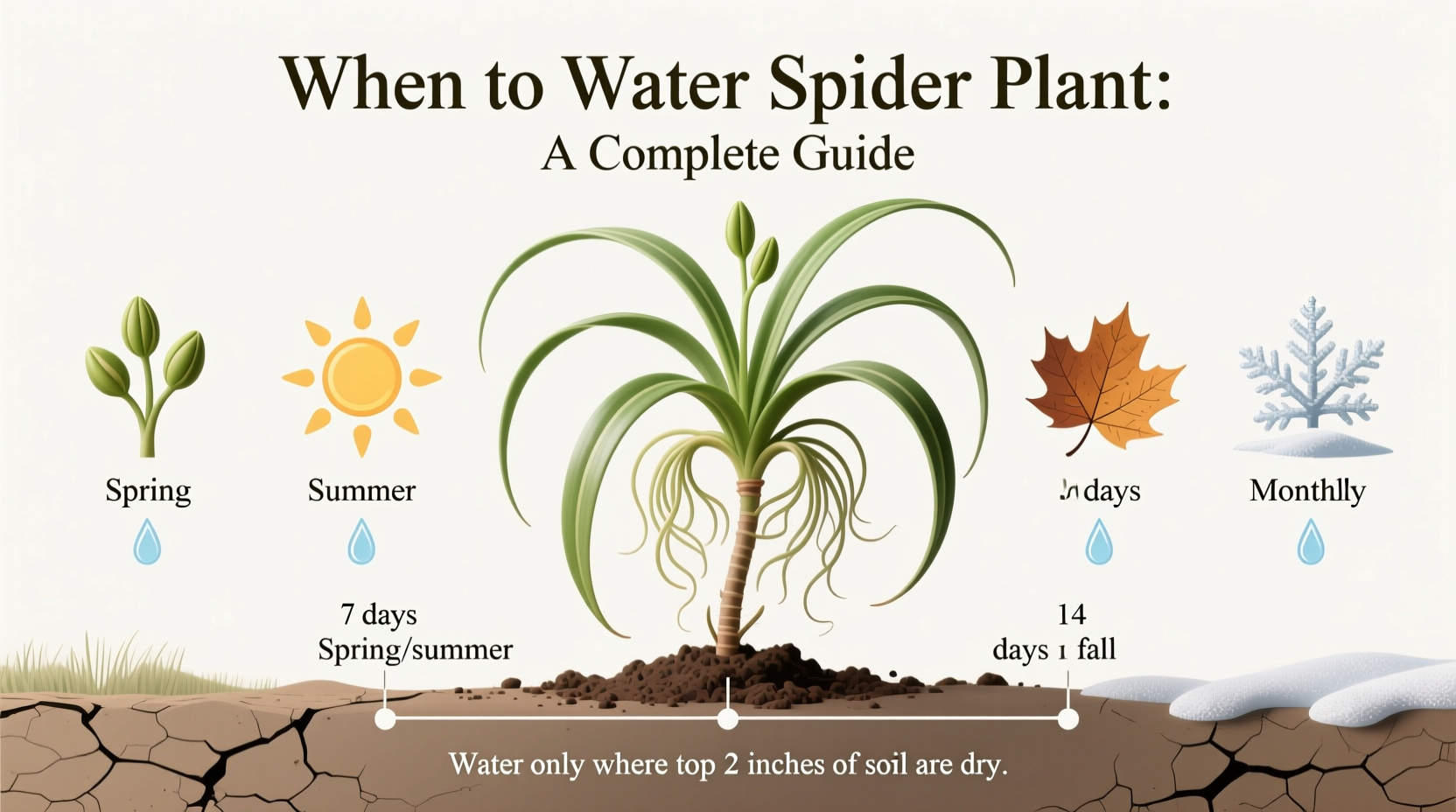 When To Water Spider Plant