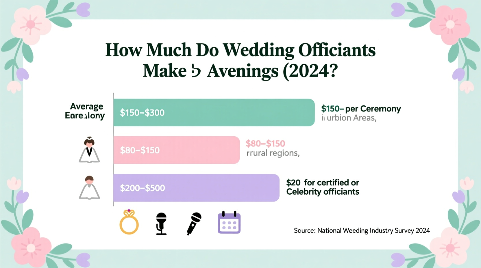 how much do wedding officiants make