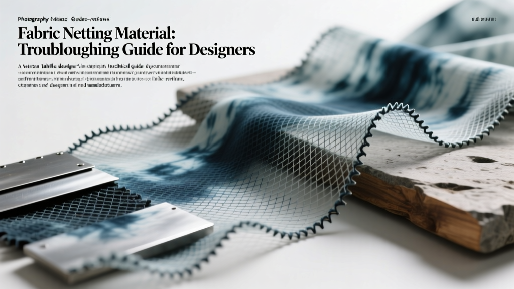 Fabric Netting Material: Troubleshooting Guide for Designers