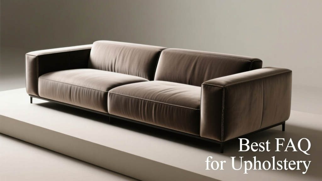 The Best FAQ for Upholstery: Science-Backed Answers for Stain Removal, Fabric Care, and Long-Term Protection