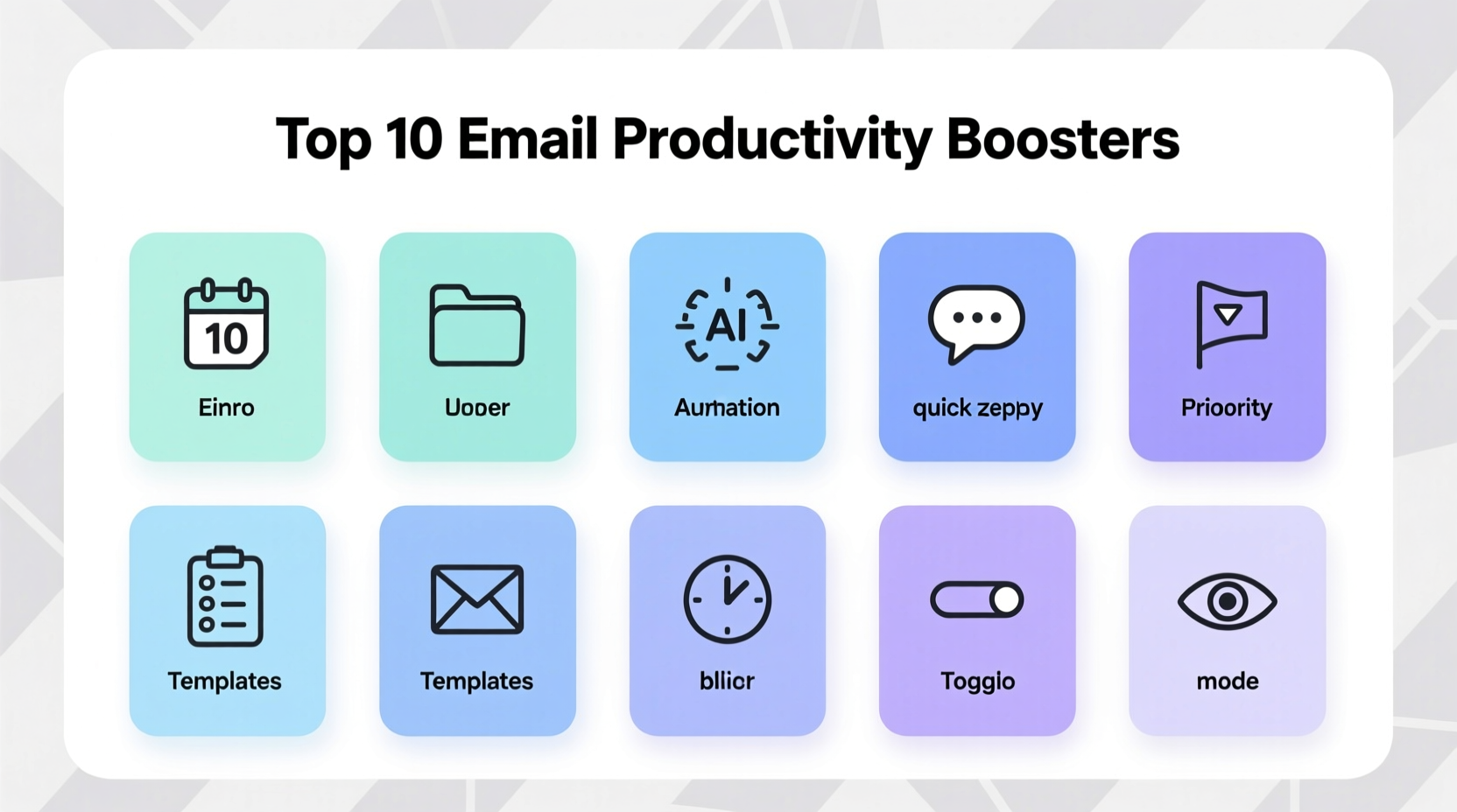top 10 email productivity boosters