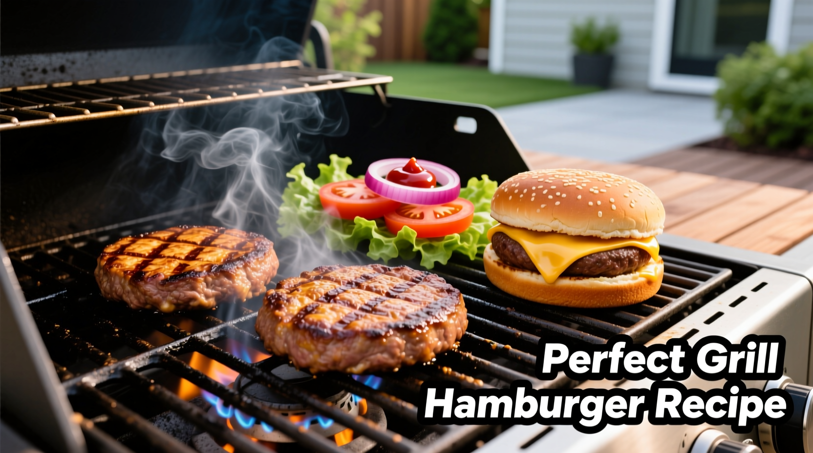 how to cook hamburgers on a gas grill