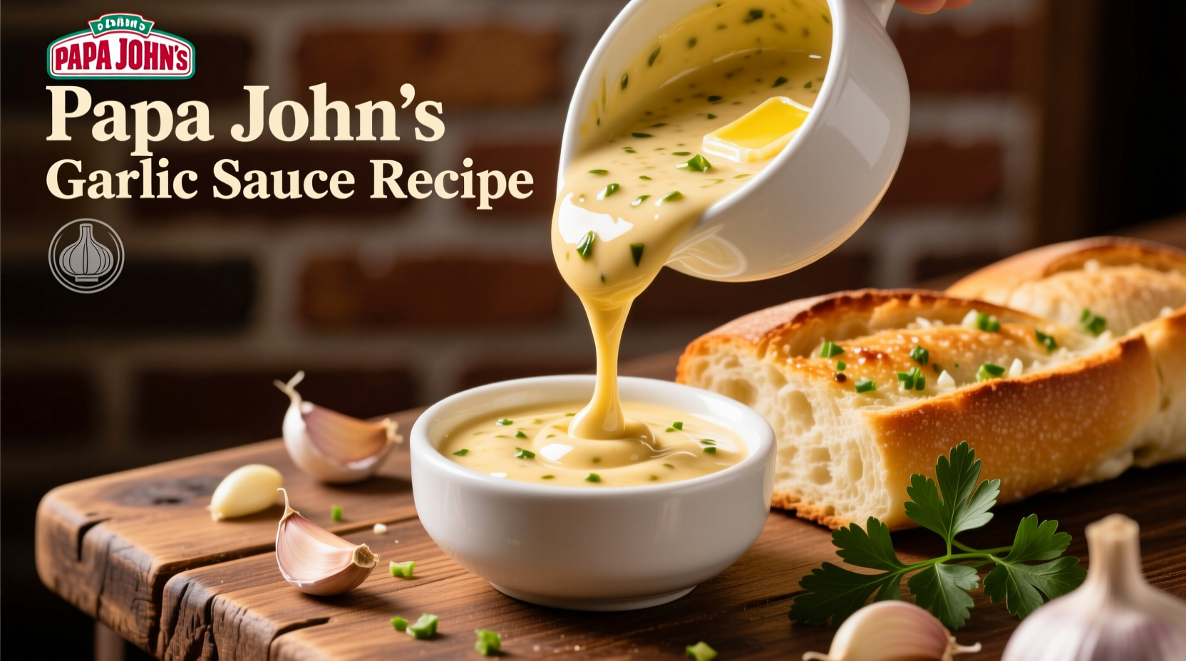 Authentic Copycat Papa John's Garlic Sauce Recipe