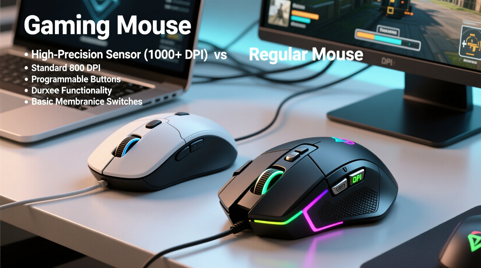 what makes a gaming mouse different from a regular one really