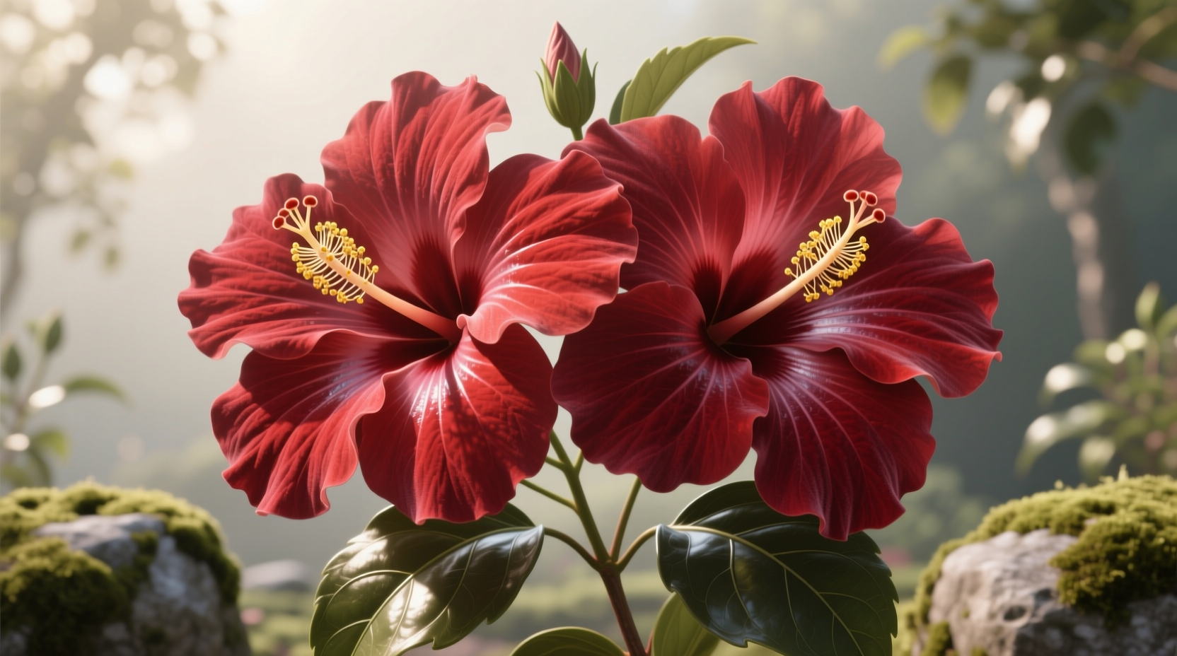 double hibiscus flower