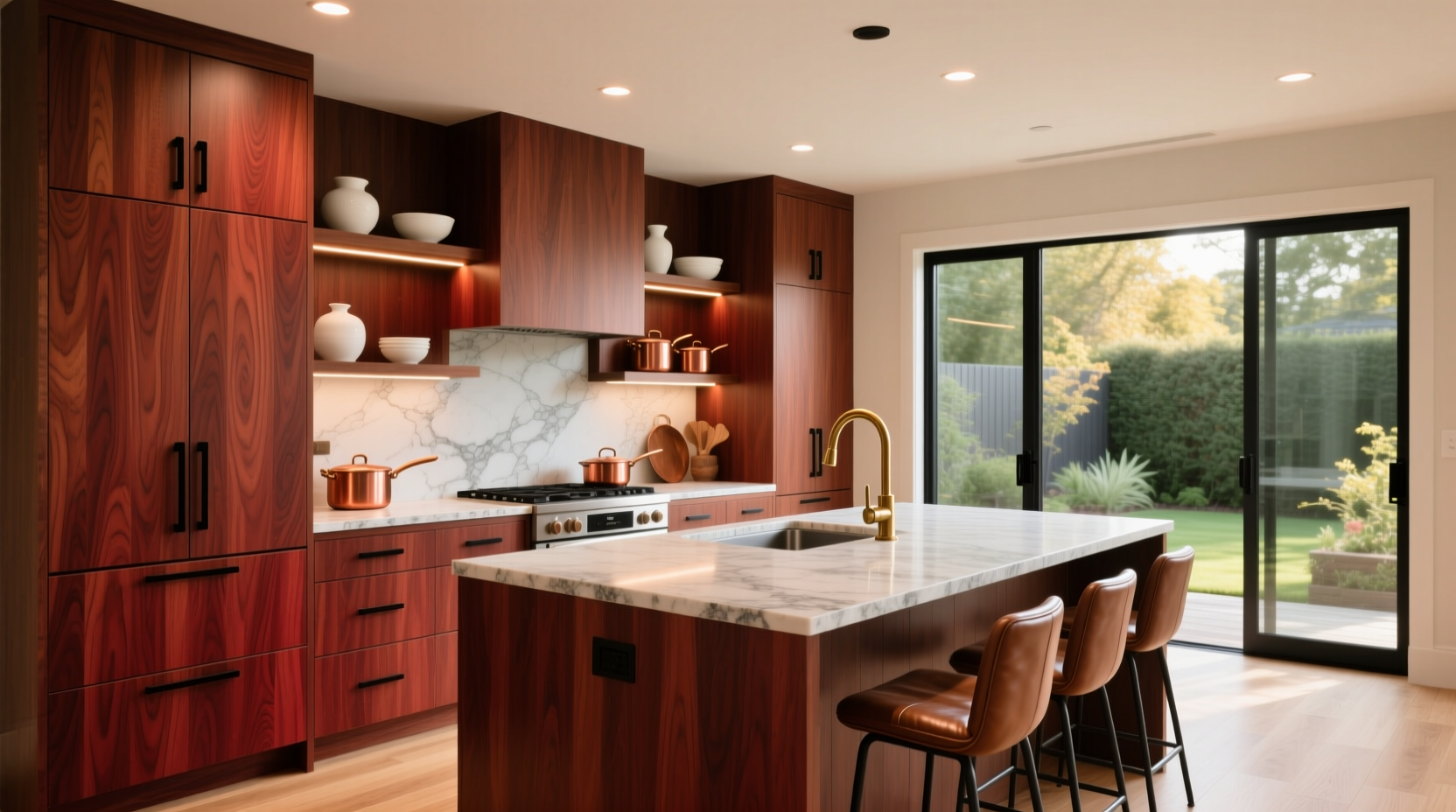 how to update a kitchen with cherry cabinets
