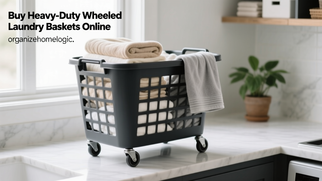 Buy Heavy-Duty Wheeled Laundry Baskets Online