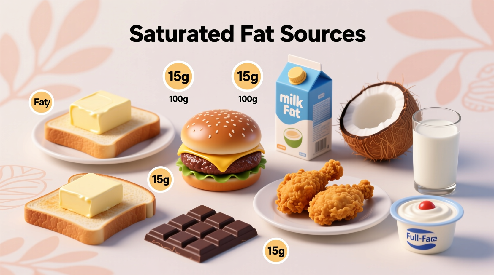 what foods contain saturated fat