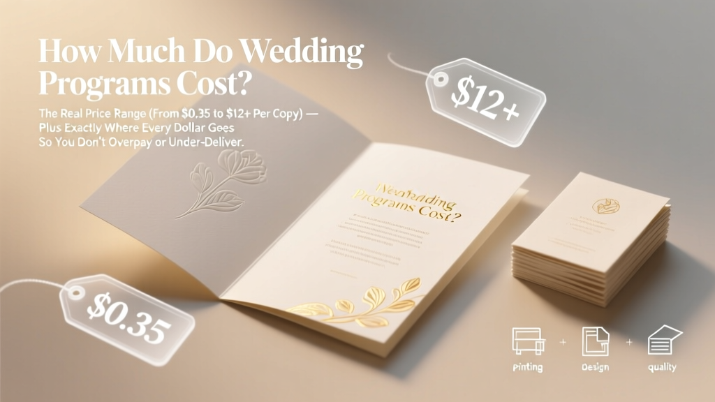 Wedding Programs Cost Breakdown (2026)