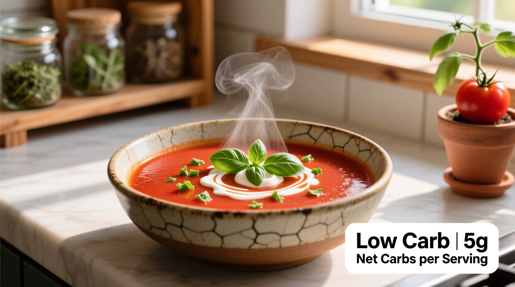 Low Carb Tomato Soup: 6g Net Carbs Recipe & Science