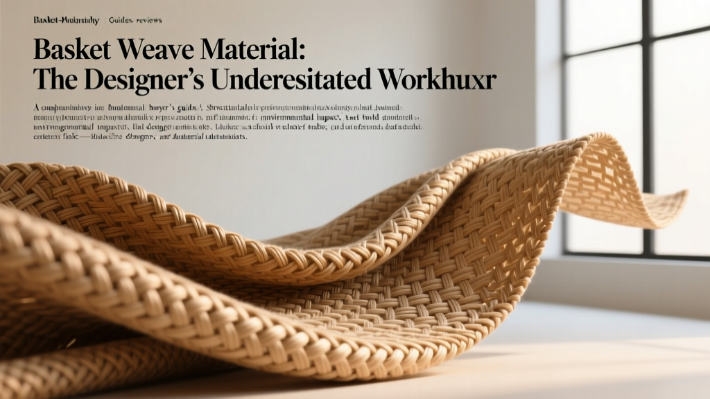 Basket Weave Material: The Designer’s Underestimated Workhorse