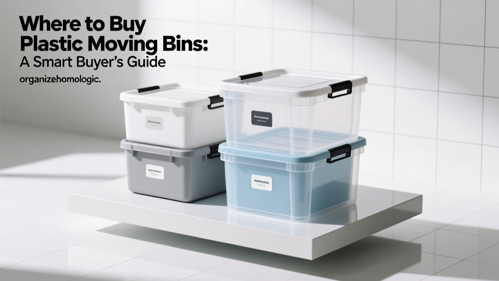Where to Buy Plastic Moving Bins: A Smart Buyer’s Guide