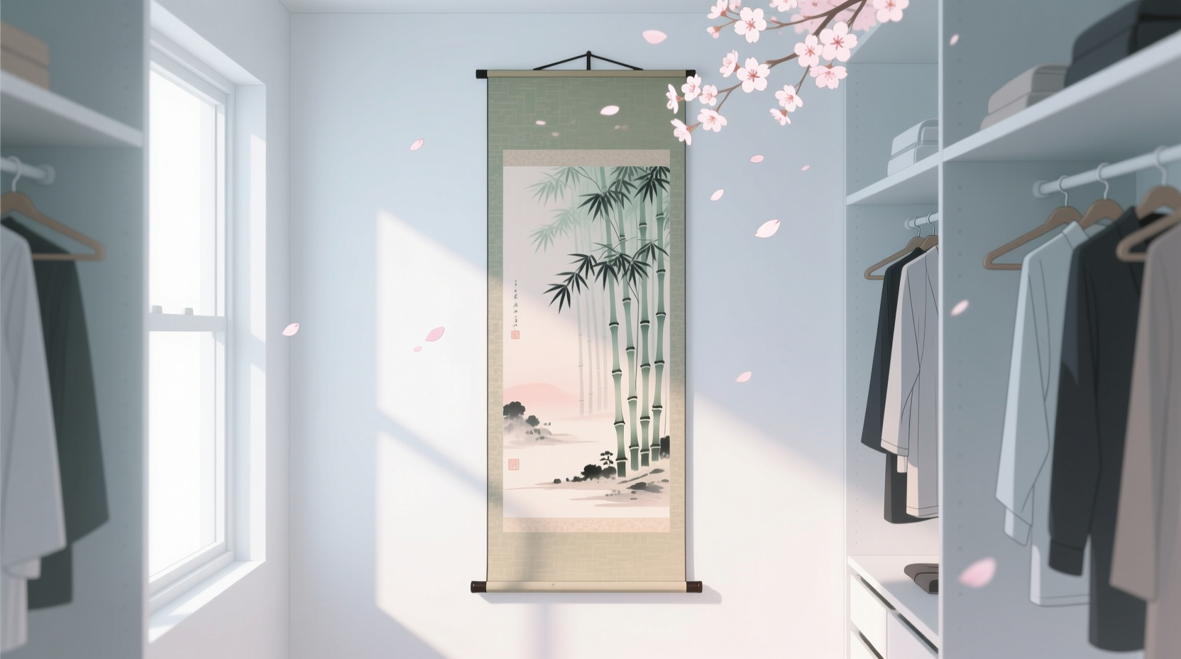 anime wall scrolls for closet organization