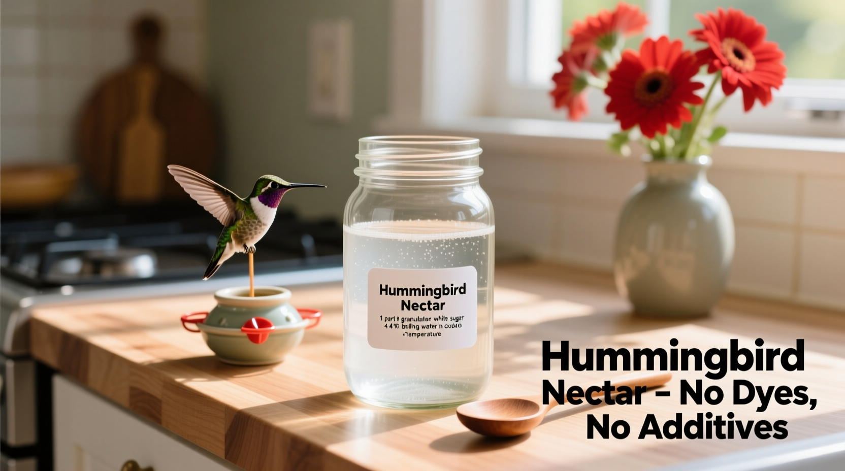 how to make humming bird water