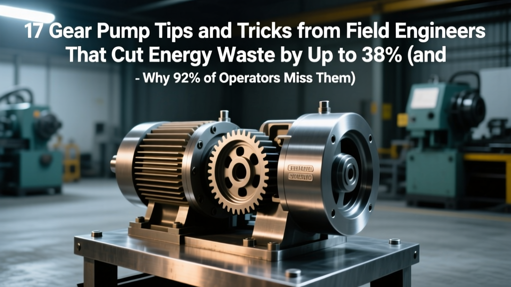 17 Gear Pump Tips: Cut Energy Waste by 38%
