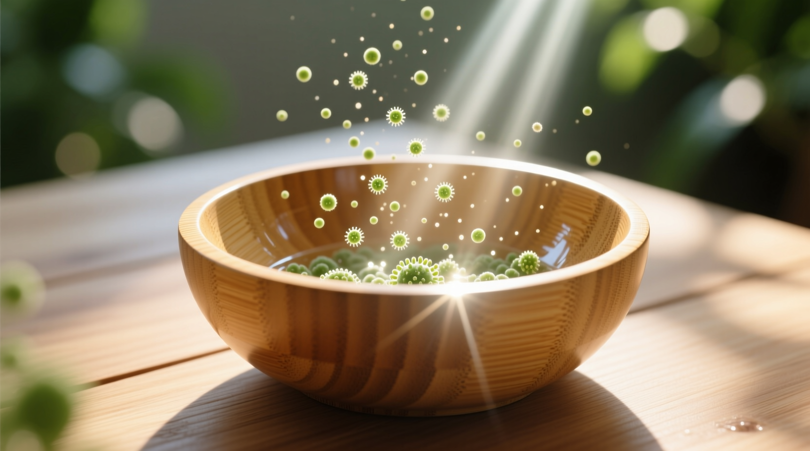 uv sunlight for bamboo pet bowls