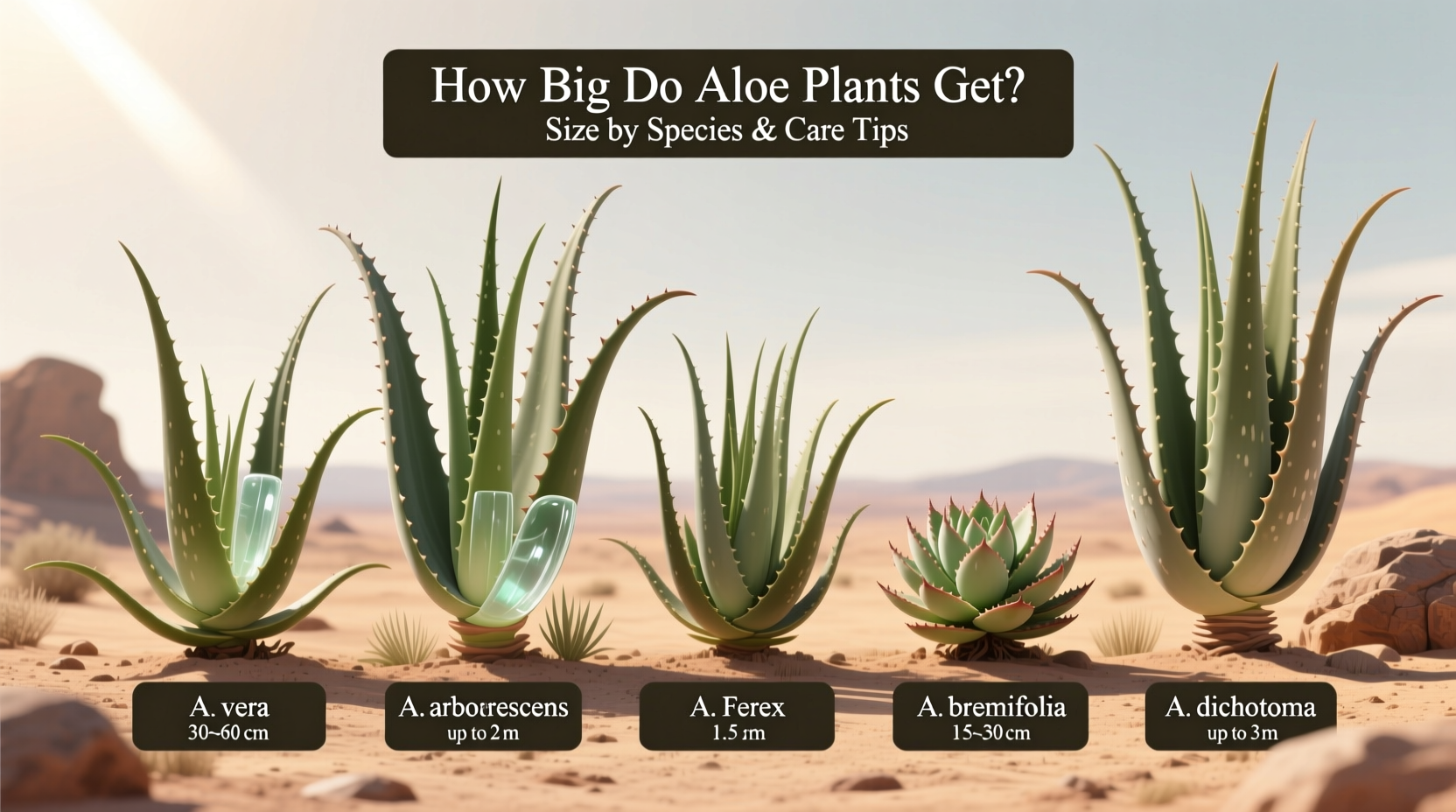 Aloe Plant Sizes: 7 Species Guide | TheHomeSprouts