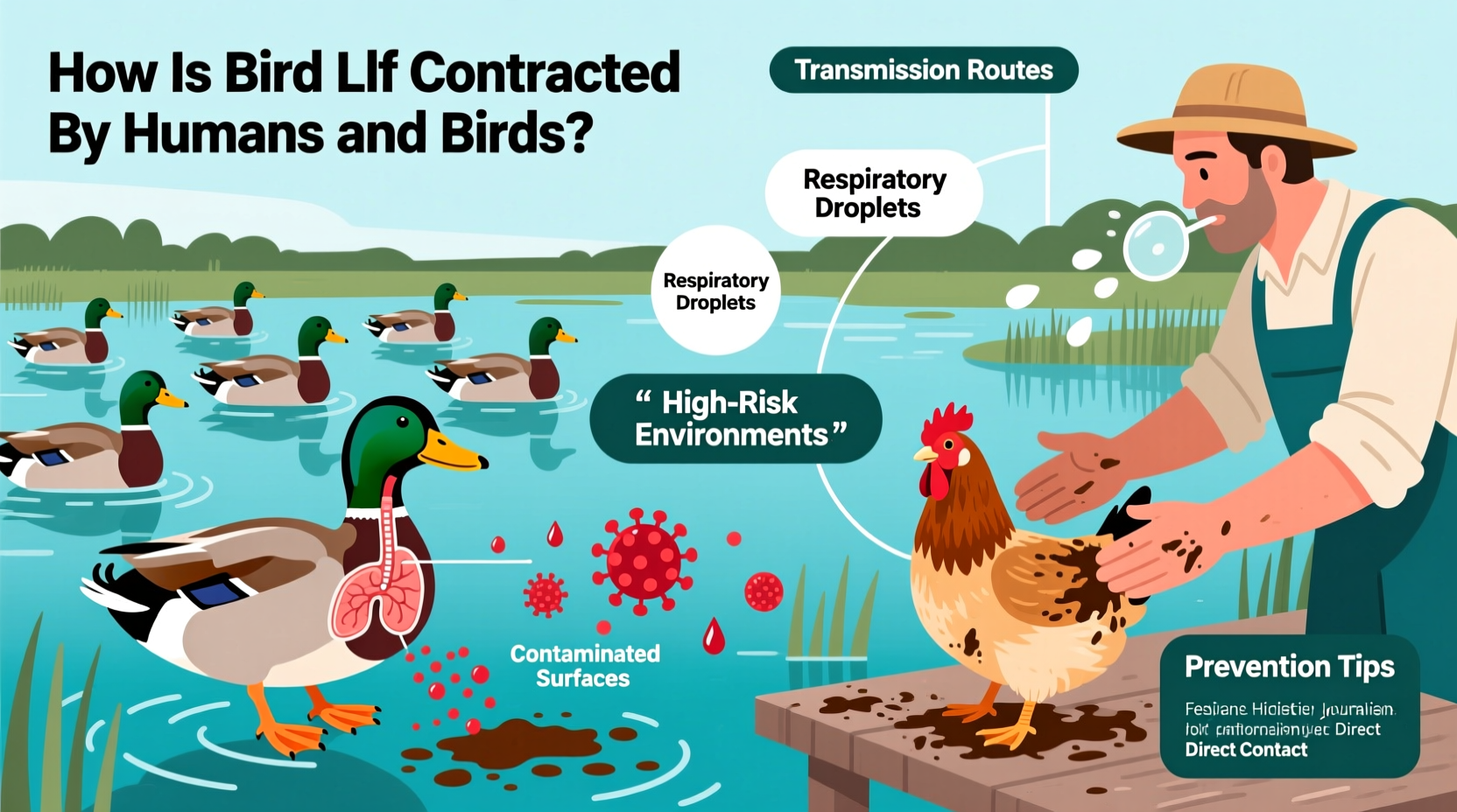 how is bird flu contracted