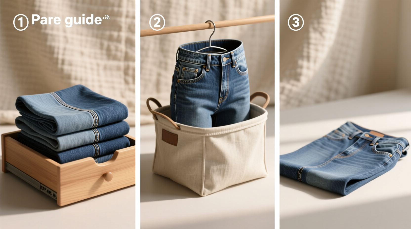 folded jeans vs hanging jeans crease fade truth