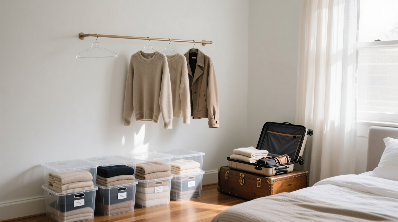 closet organization tips seasonal clothing swap