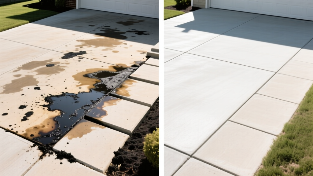 How to Remove Tar from Concrete Driveways & Walkways