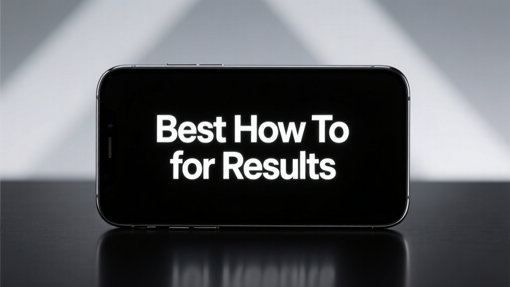Best How-To for Results: Actionable, Evidence-Based Methods That Deliver Measurable Outcomes
