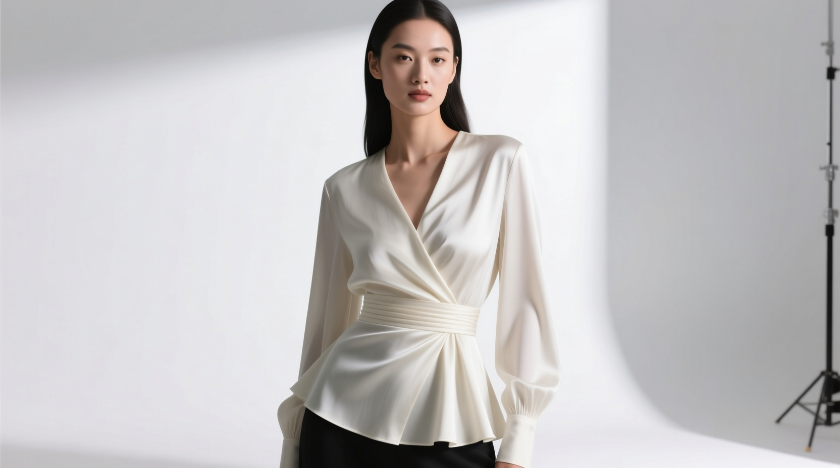 wrap top vs peplum blouse which accentuates small waists without tightness