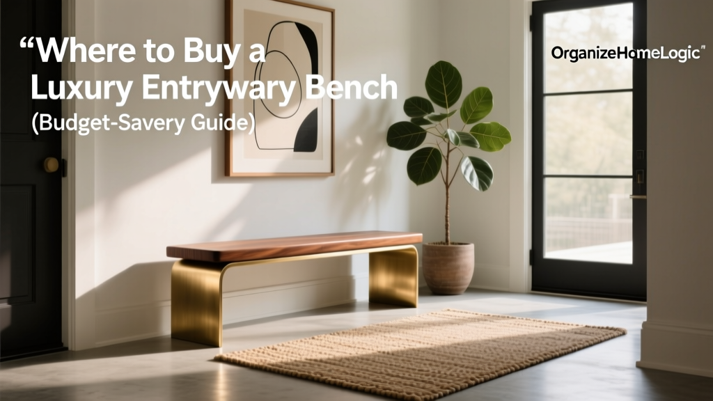 Where to Buy a Luxury Entryway Bench (Budget-Savvy Guide)