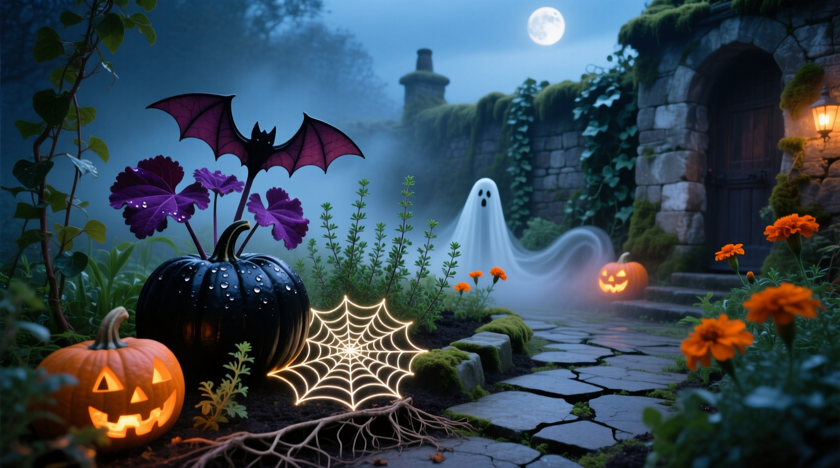 easy plants for halloween garden