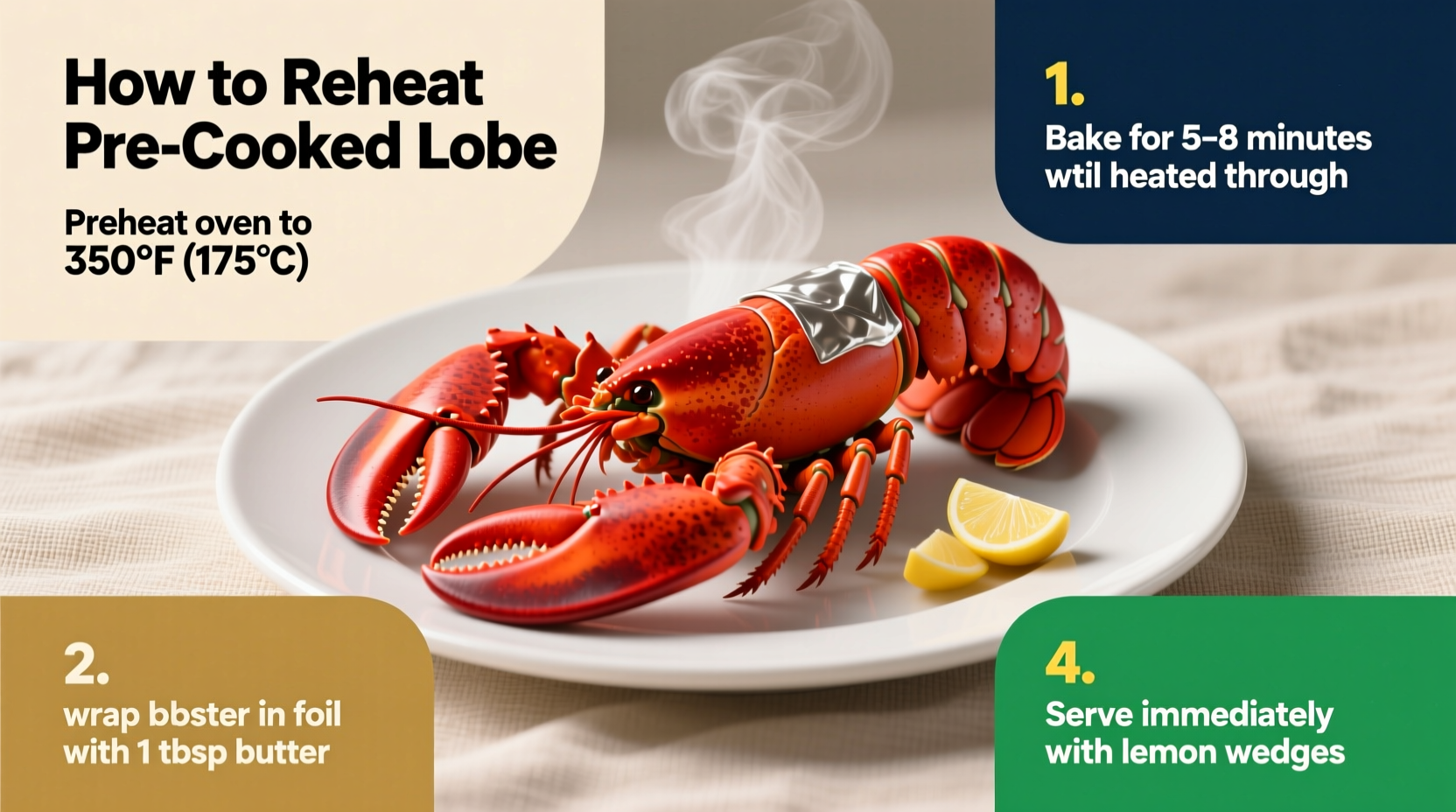 how to reheat pre cooked lobster