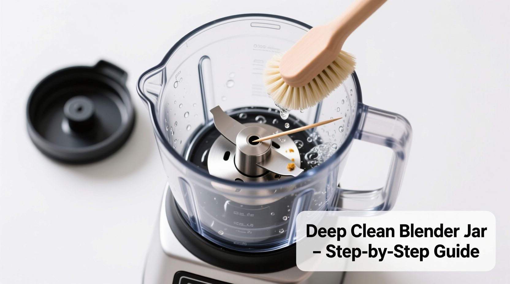 how to deep clean your blender jar including the blade base