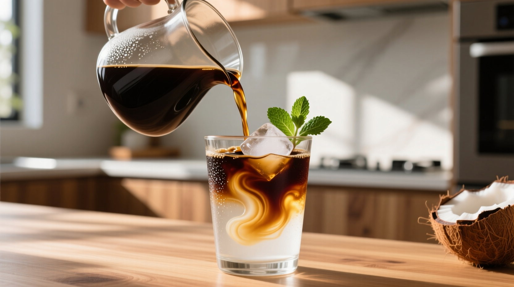 make better cold brew by using coconut water
